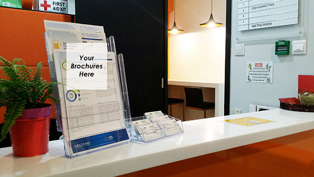 Virtual Services: Company Brochure Display